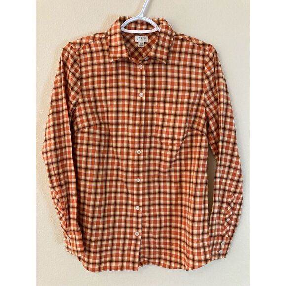 J. Crew Factory Plaid Flannel Shirt Size XS (B5) - Picture 1 of 11